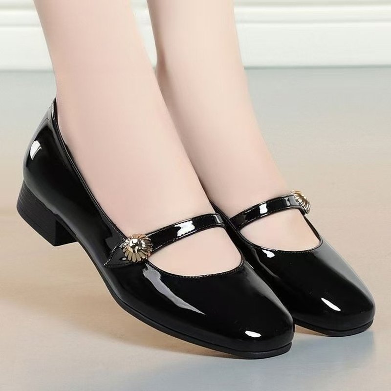 Vintage Fashion Dresses - Sapatos Mary Jane Vintage para Mulheres,