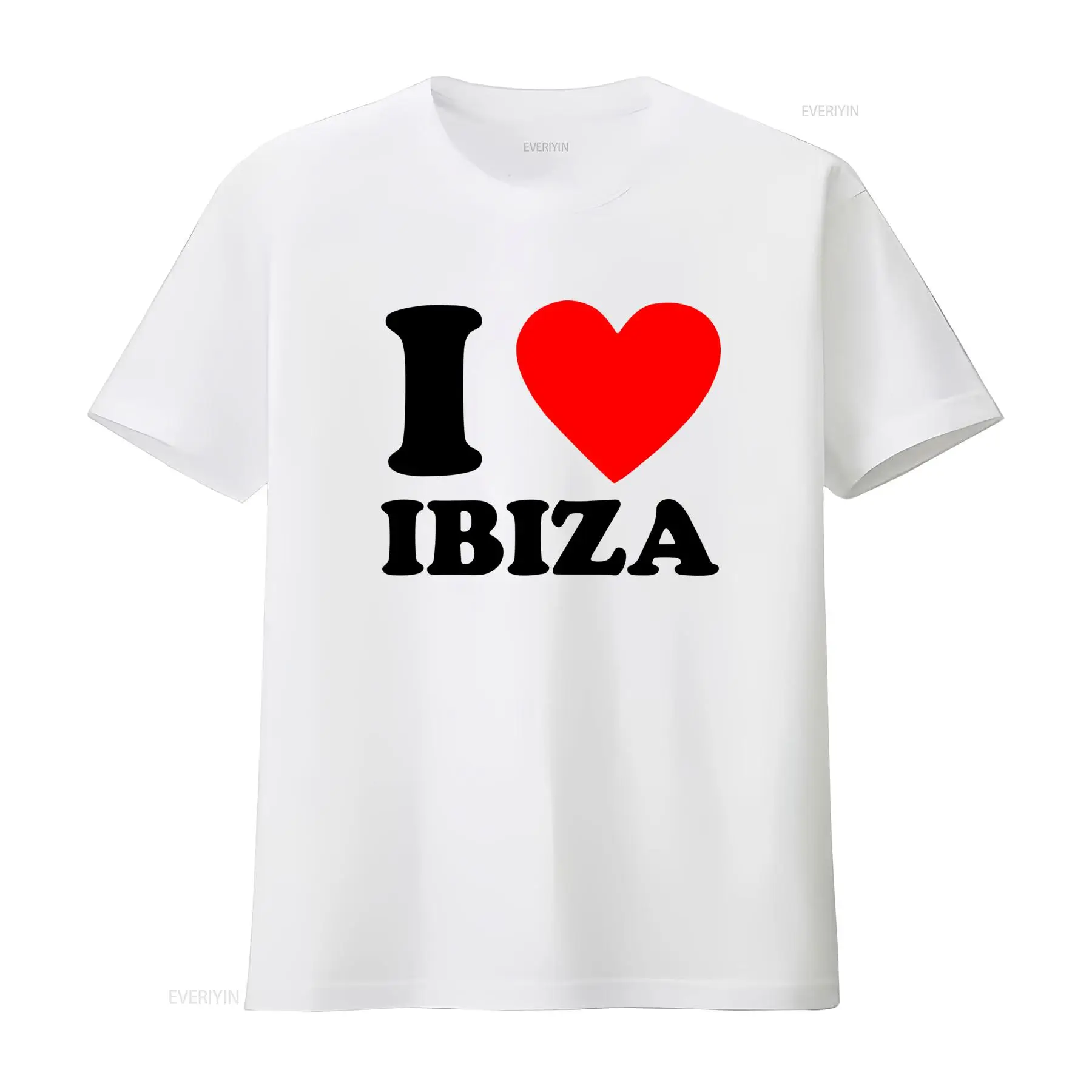 Vintage Fashion Jersey - Camiseta I Love Heart Ibiza Holiday,