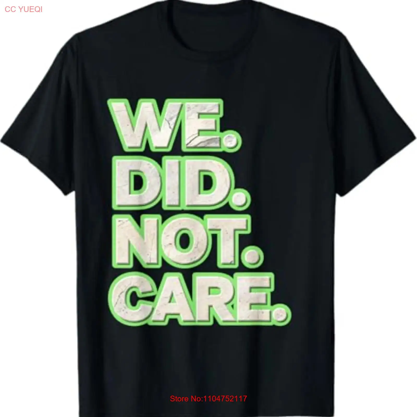 Vintage Fashion Quotes - Não nos importávamos – T-shirt com