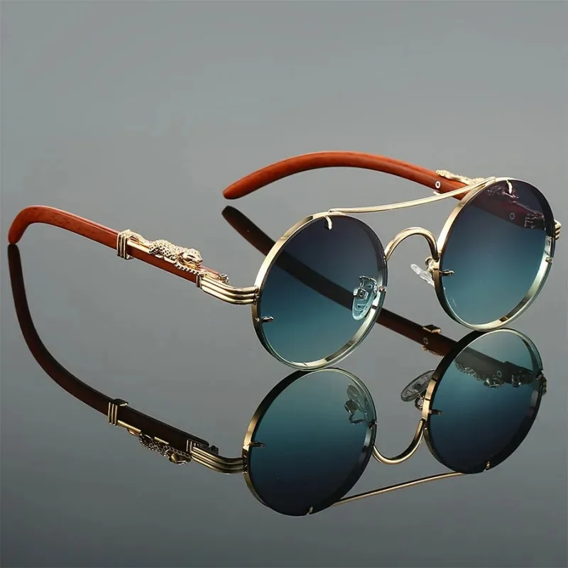 Vintage Fashion Enthusiasts - Óculos de Sol Vintage Redondos para