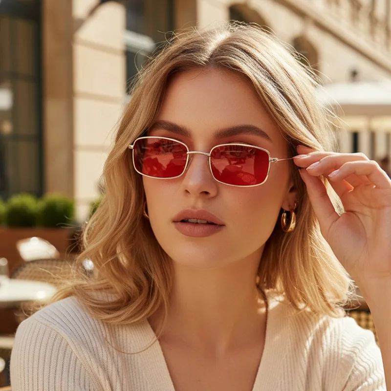 Novos Óculos de Sol Quadrados  - Vintage Fashion Enthusiasts avaliação e preço