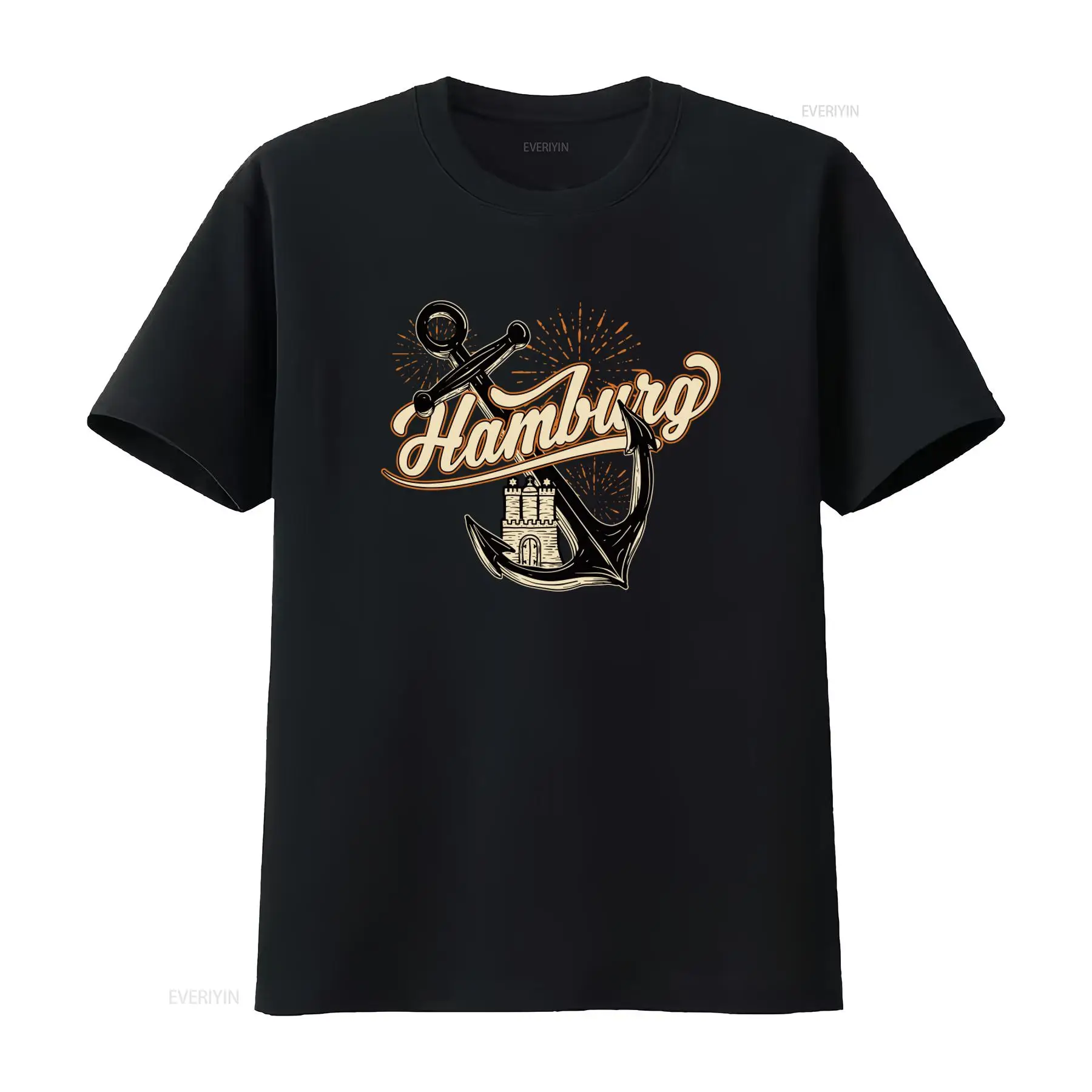 Camiseta masculina com estampa - Vintage Fashion Hamburg avaliação e preço