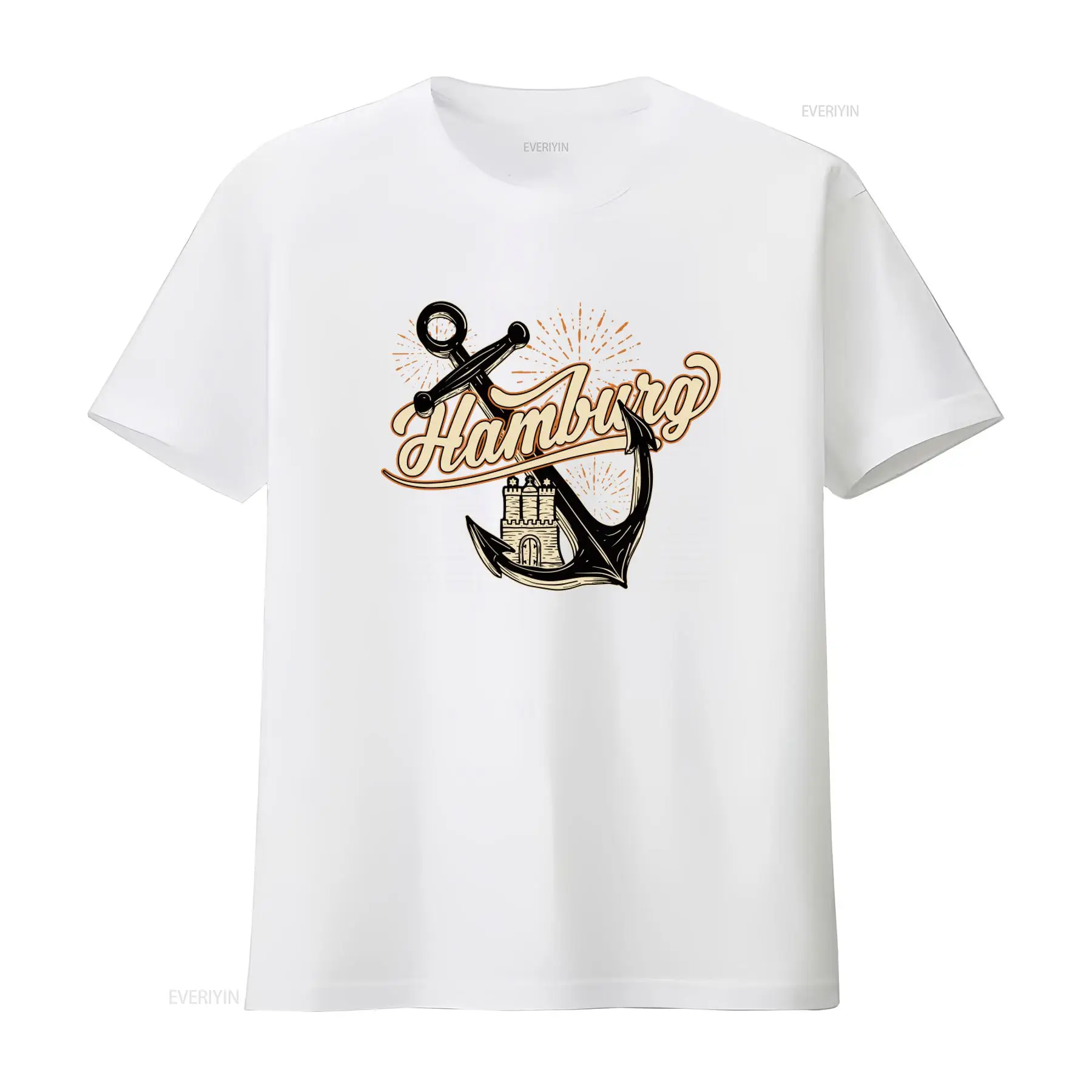 Camiseta masculina com estampa - Vintage Fashion Hamburg avaliação e preço