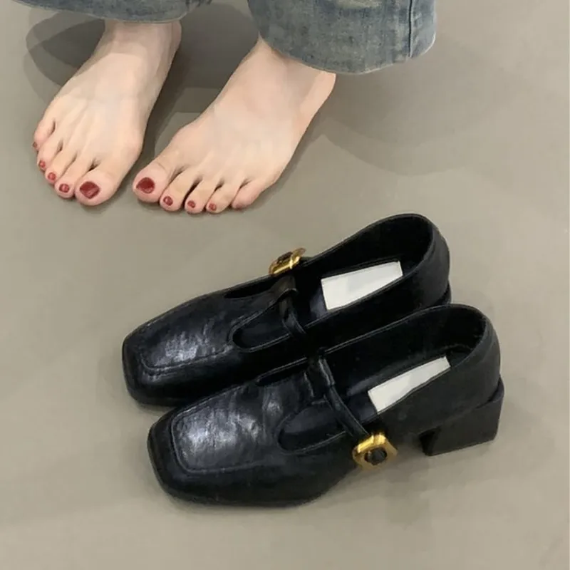 Sapatos Mary Jane femininos co - Vintage Fashion Dresses avaliação e preço