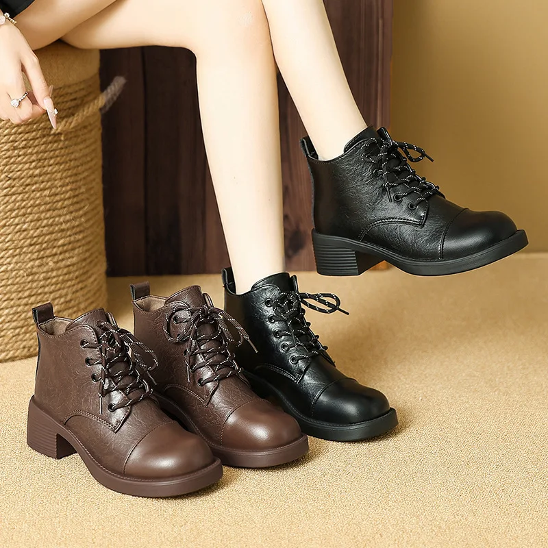 Mulheres botas curtas outono i - Vintage Outdoor Fashion avaliação e preço