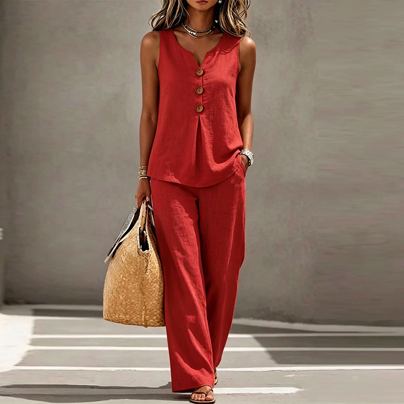 Conjunto de Verão Sem Mangas c - Vintage Fashion Jersey avaliação e preço