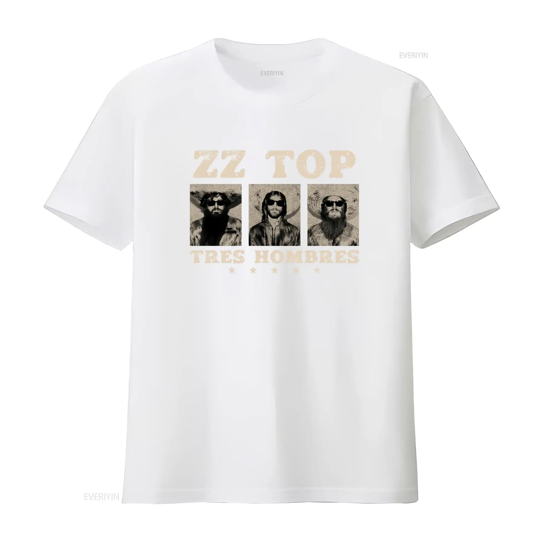 Camiseta Tres Hombres ZZ Top R - Vintage Fashion La avaliação e preço