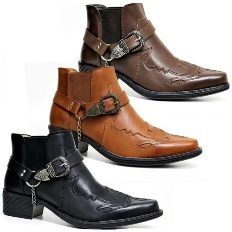 Botas Masculinas de Couro Vint - Vintage Fashion Online avaliação e preço