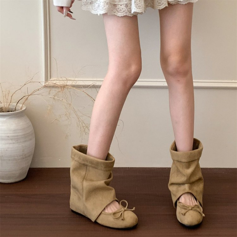 Botas de cano médio estilo Mar - Vintage Fashion Dresses avaliação e preço
